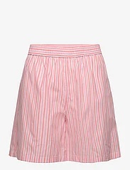 Becksöndergaard - Stripel Kallie Shorts Set - pysjamas - peach whip pink - 2