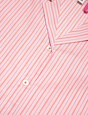 Becksöndergaard - Stripel Kallie Shorts Set - pysjamas - peach whip pink - 4