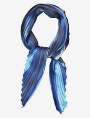Becksöndergaard - Loui Plea Scarf - lightweight scarves - surf the web blue - 0