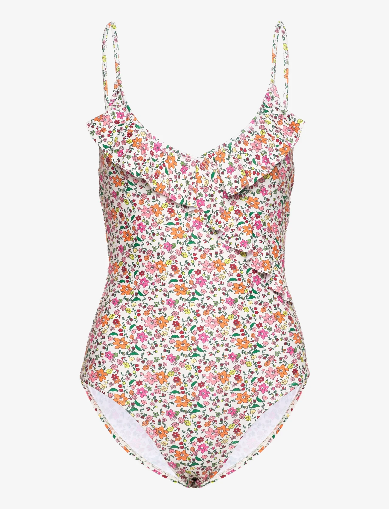 Becksöndergaard - Anemona Bly Frill Swimsuit - swimsuits - multi col. - 0