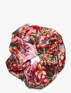 Floral Mega Scrunchie - SALSA RED