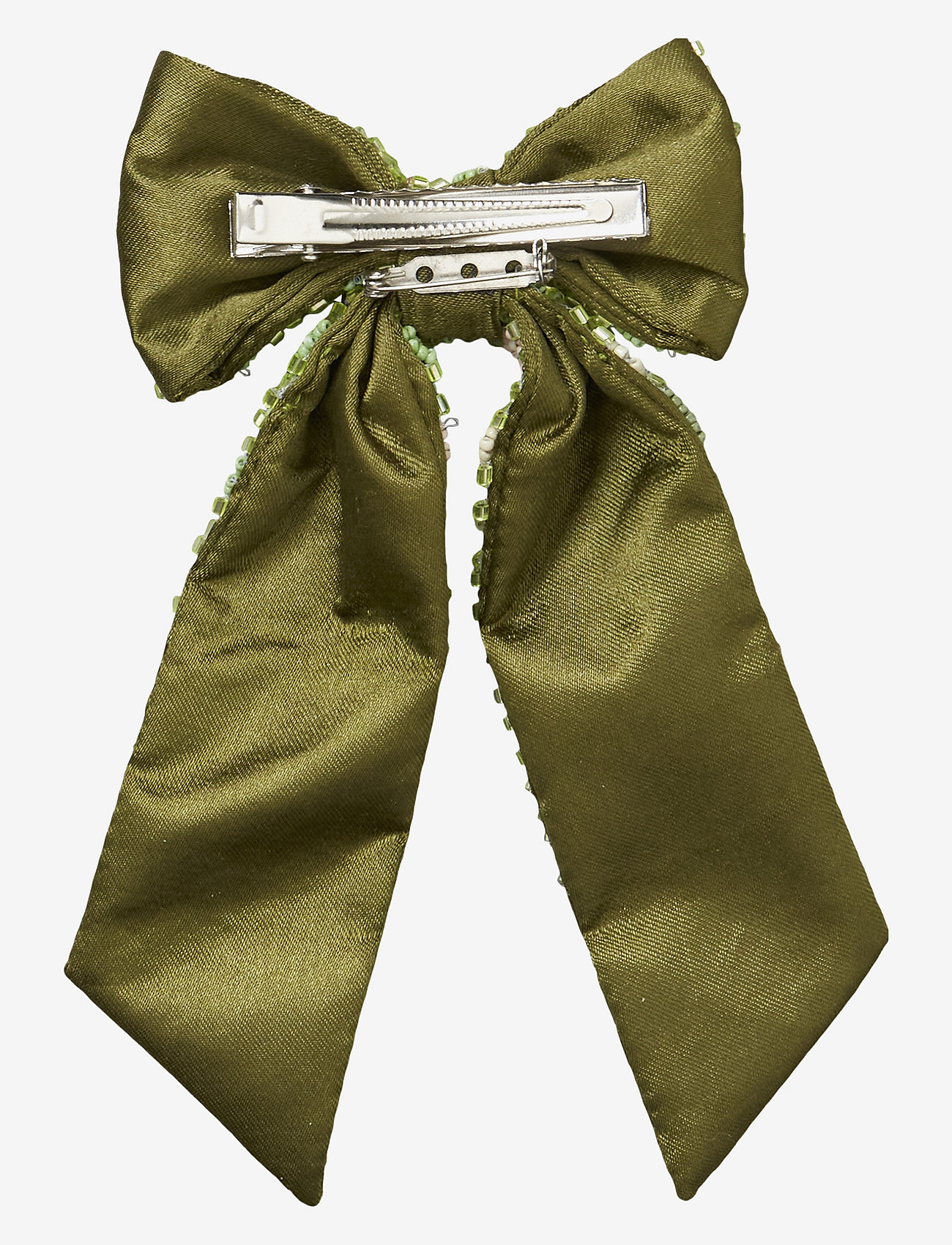 Becksöndergaard - Petulia Beaded Bow Clip - laveste priser - primrose green - 1