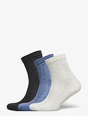 Becksöndergaard - Signa Cotta Sock 3 Pack - laveste priser - white/black/blue - 0