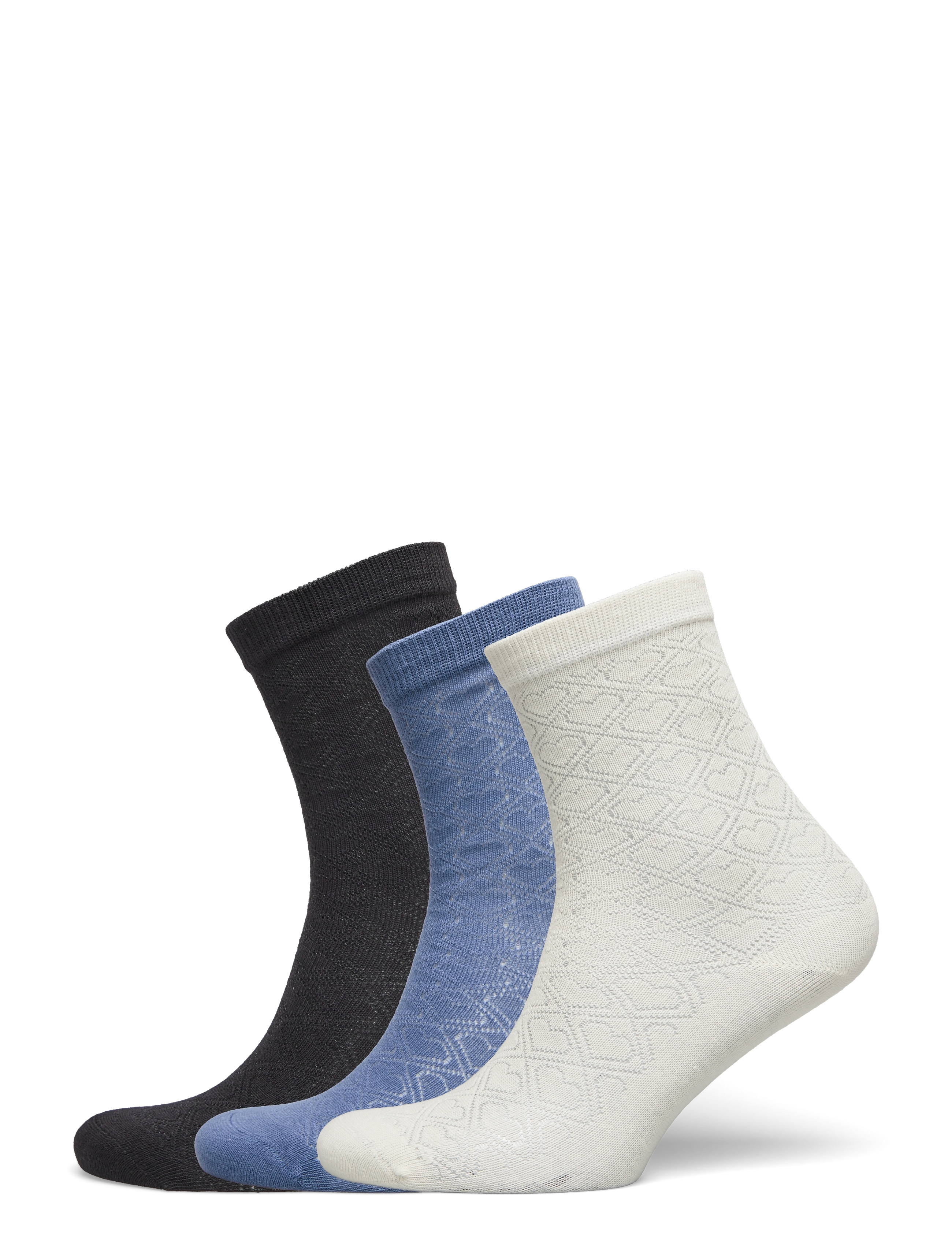 Signa Cotta Sock 3 Pack - WHITE/BLACK