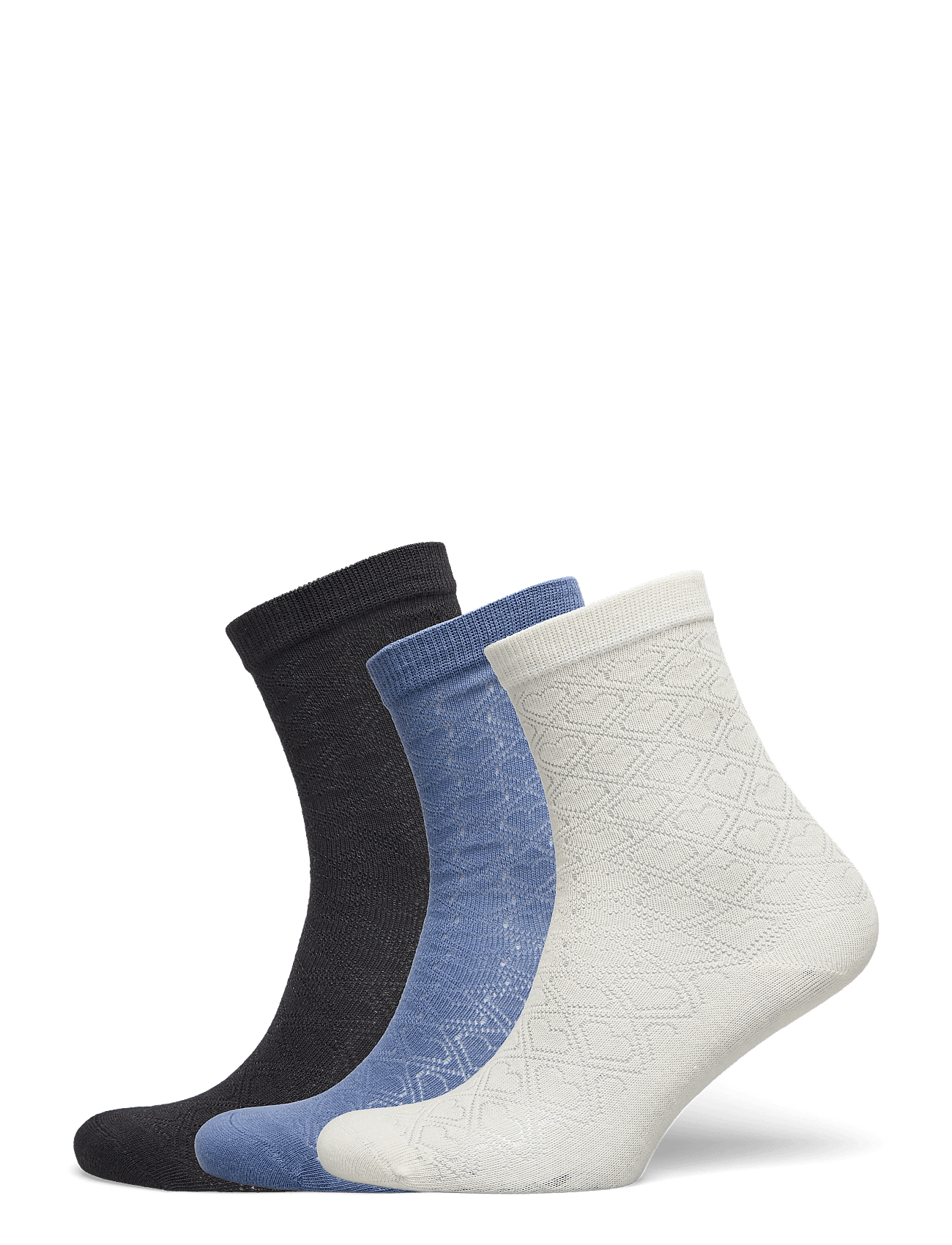 Signa Cotta Sock 3 Pack - WHITE/BLACK