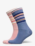 Hilma Cotta Sock 2 Pack - BLUE/ROSE