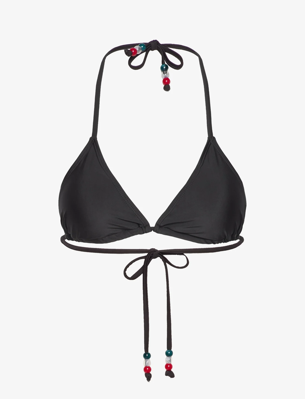 Becksöndergaard - Solid Bel Bikini Top - dreieck-bikini-oberteile - black - 0