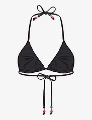 Becksöndergaard - Solid Bel Bikini Top - dreieck-bikini-oberteile - black - 1
