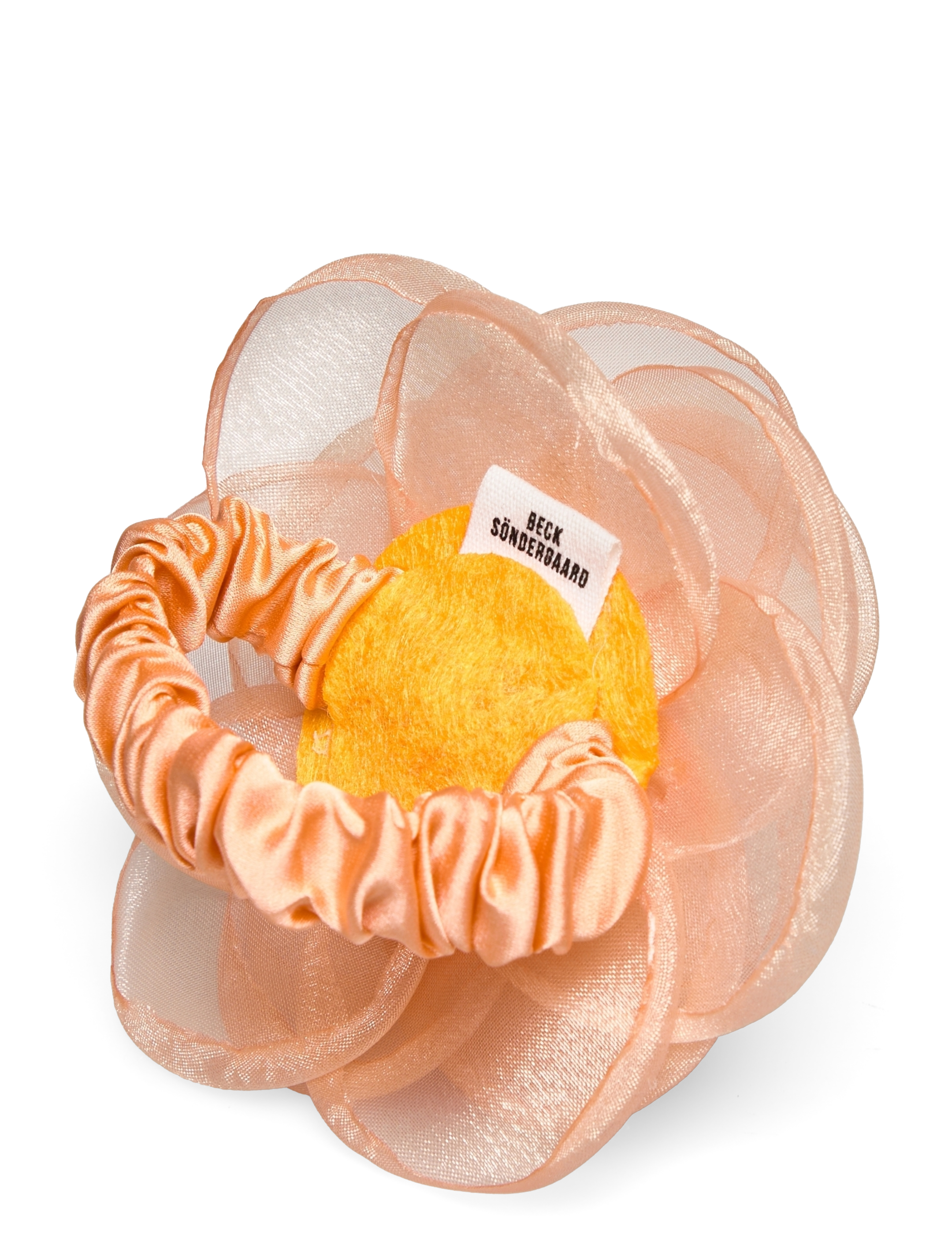 Becksöndergaard - Orchia Flower Hair Tie - tangerine orange - 1