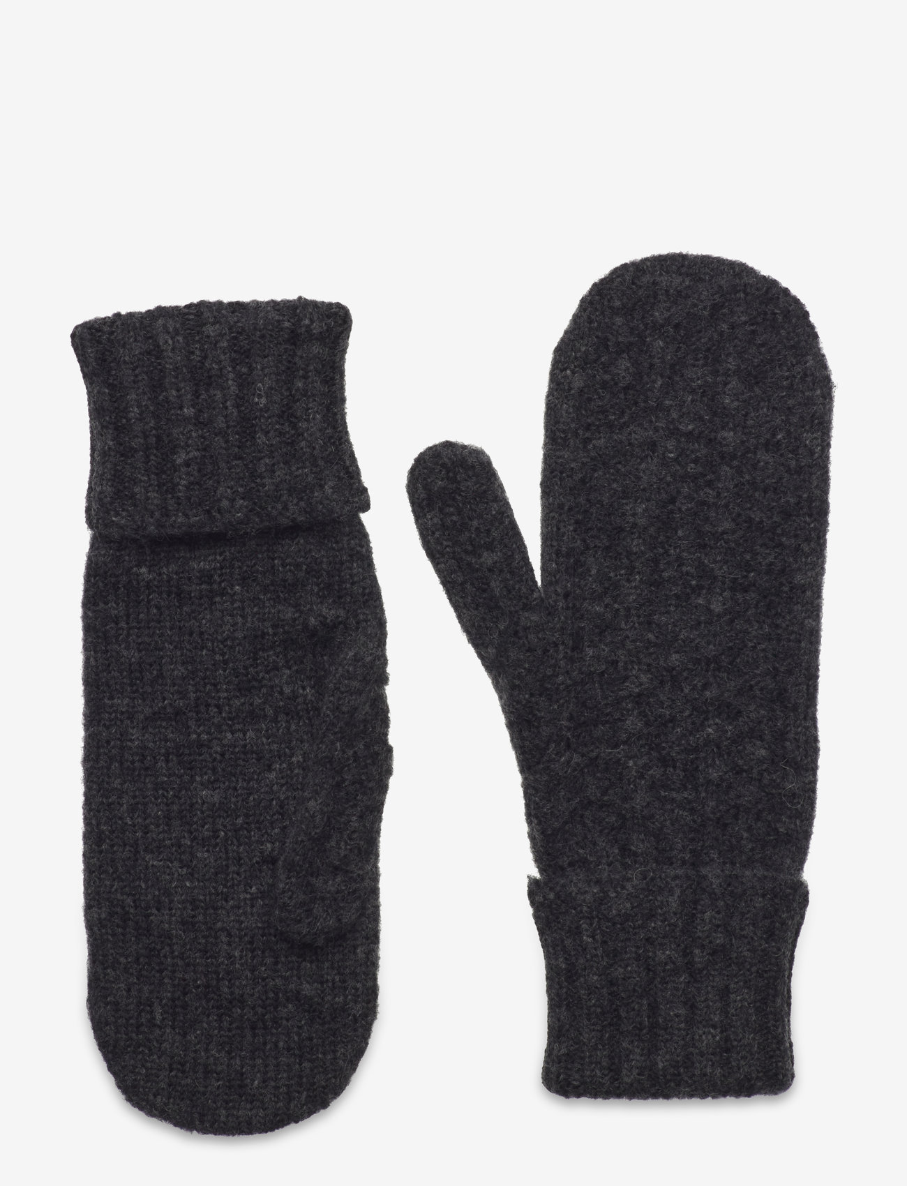 Becksöndergaard - Cable Mittens - accessoires - grey melange - 0