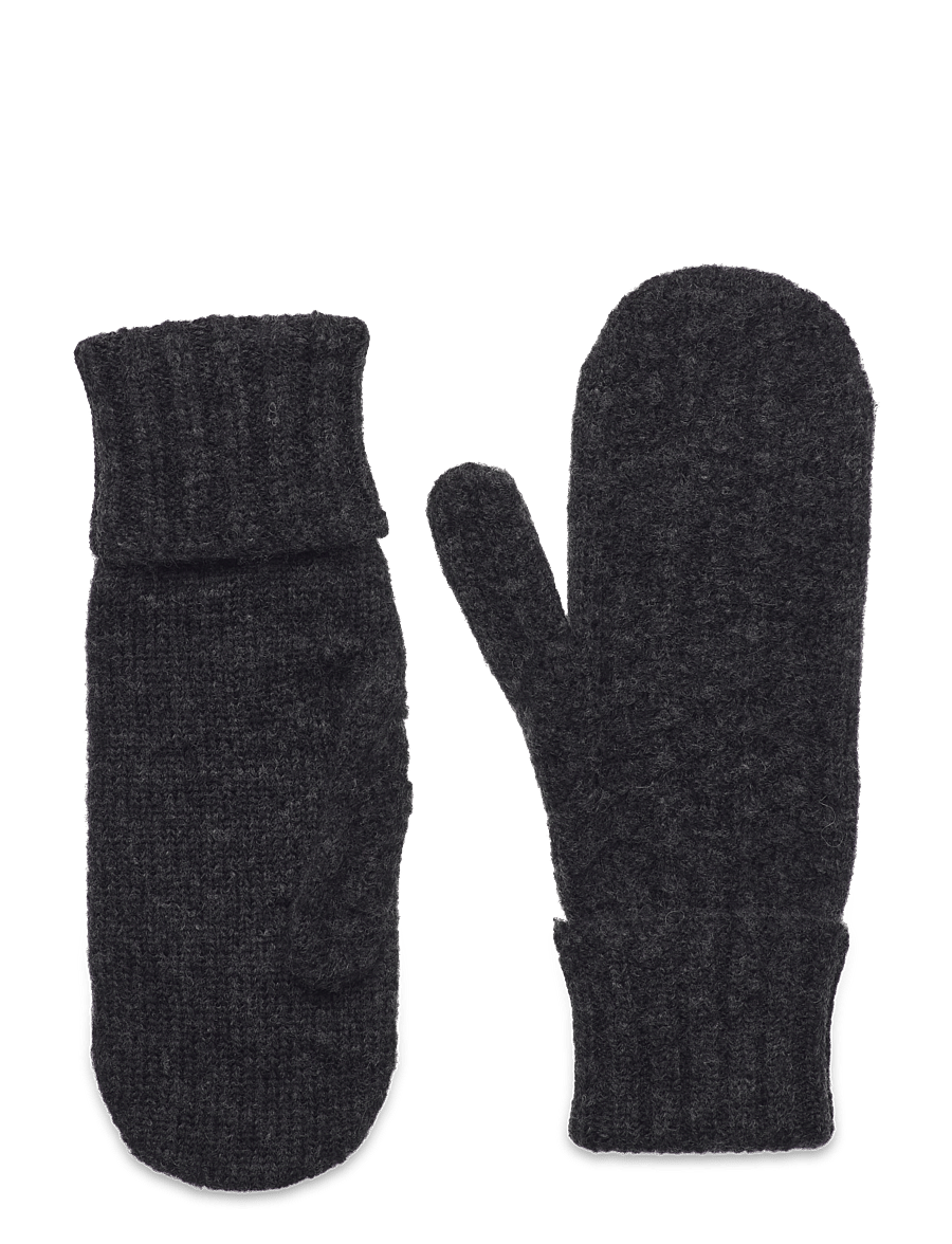 Becksöndergaard - Cable Mittens - fäustlinge - grey melange - 0