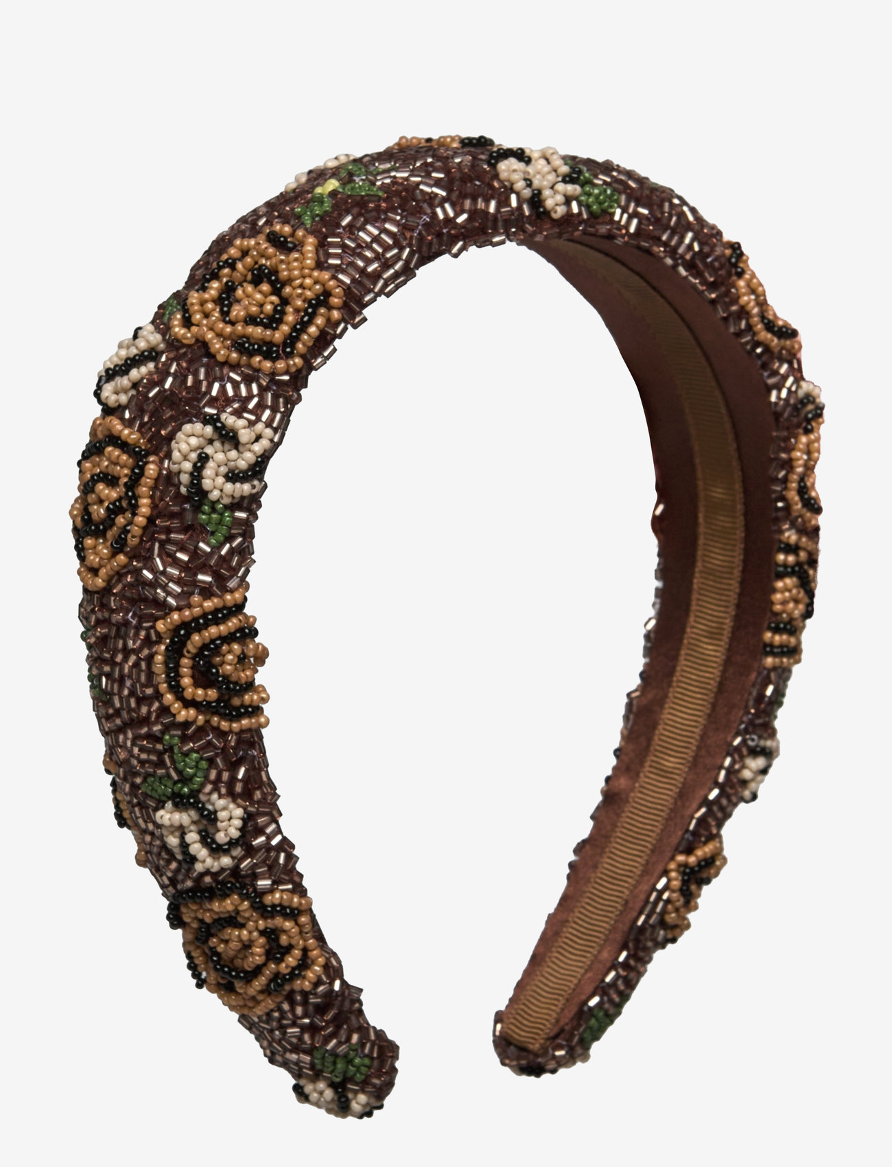 Becksöndergaard - Florian Wide Beaded Hairbrace - Élastiques pour cheveux - cinnamon brown - 2