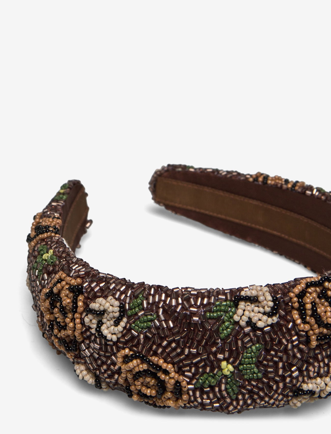 Becksöndergaard - Florian Wide Beaded Hairbrace - Élastiques pour cheveux - cinnamon brown - 3