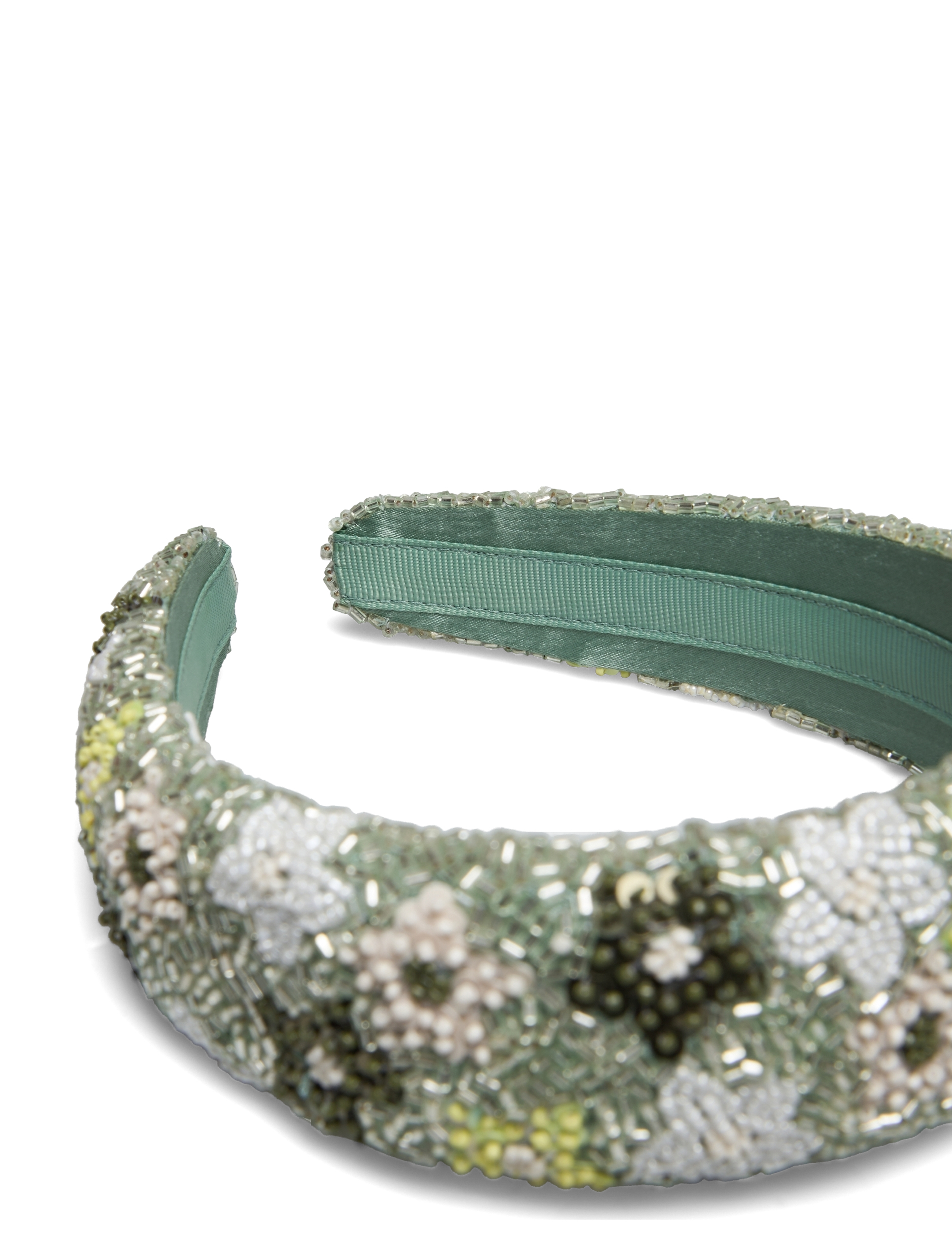 Becksöndergaard - Olina Wide Beaded Hairbrace - sage green - 2
