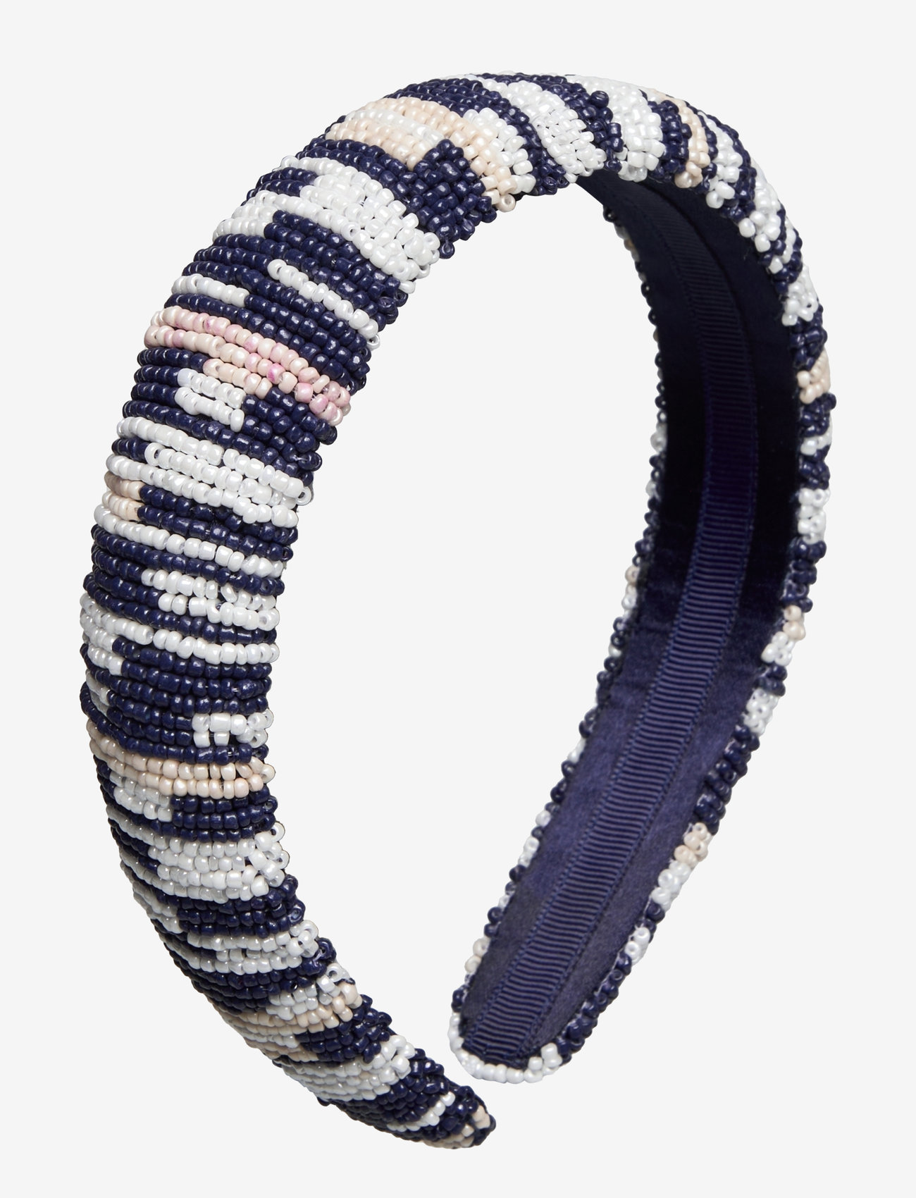 Becksöndergaard - Sasha Midi Beaded Hairbrace - peapaelad ja peavõrud - naval academy blue - 1