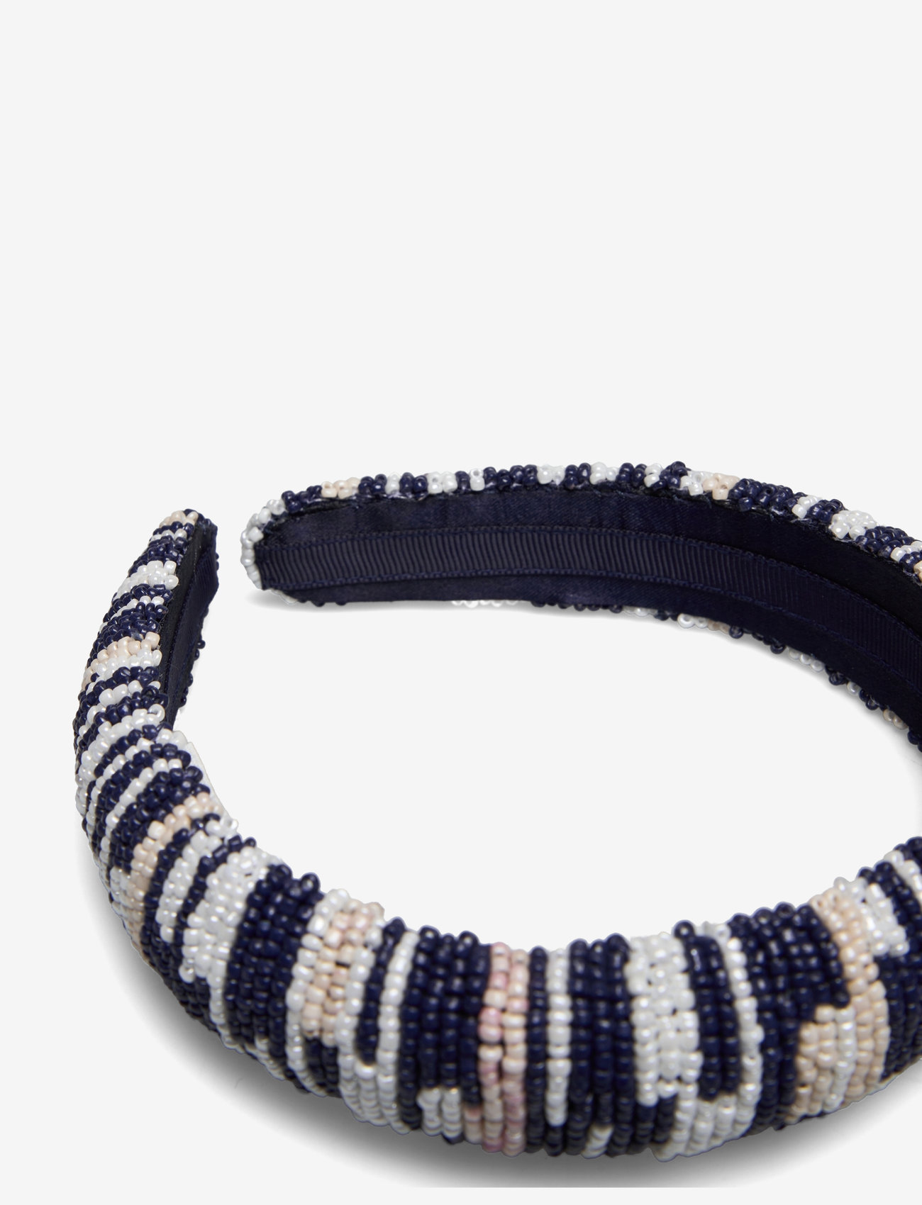 Becksöndergaard - Sasha Midi Beaded Hairbrace - peapaelad ja peavõrud - naval academy blue - 2