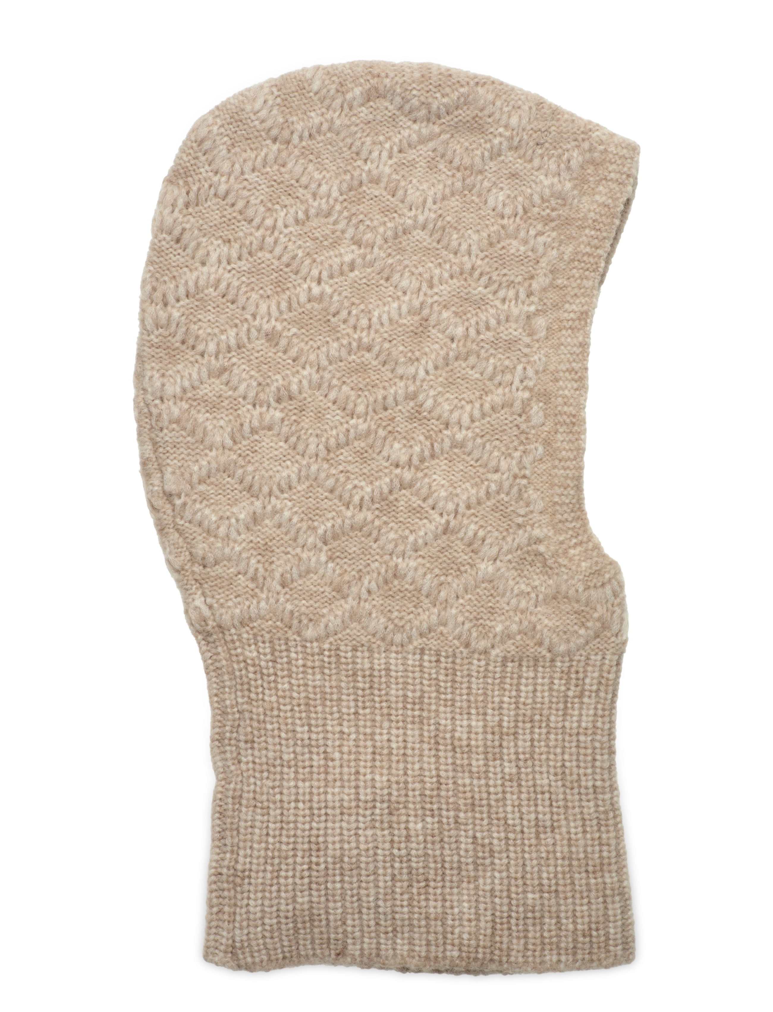 BECKSÖNDERGAARD Cable Balaclava Beige - One Size - Damen