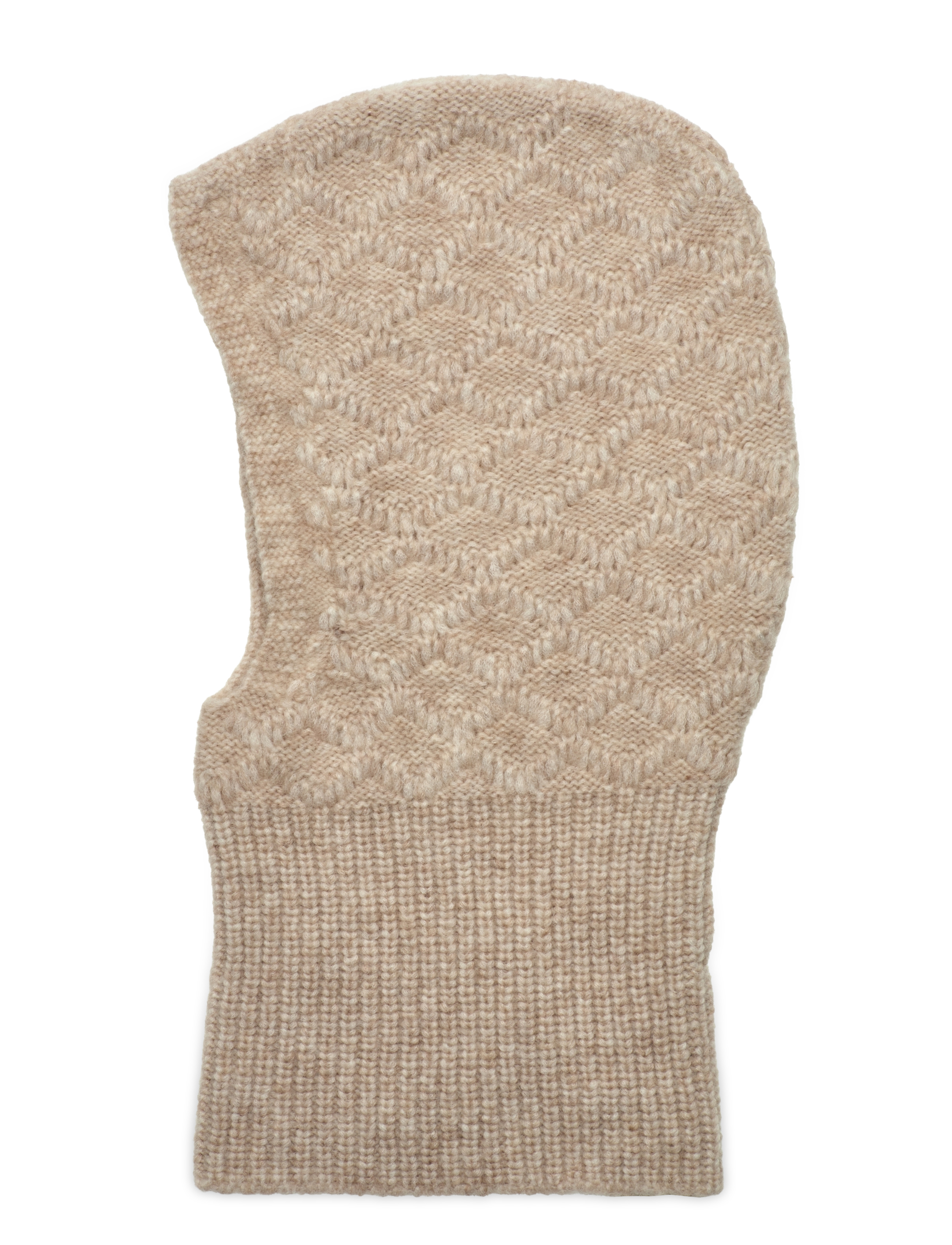 Becksöndergaard - Cable Balaclava - kypärämyssyt - birch white - 1