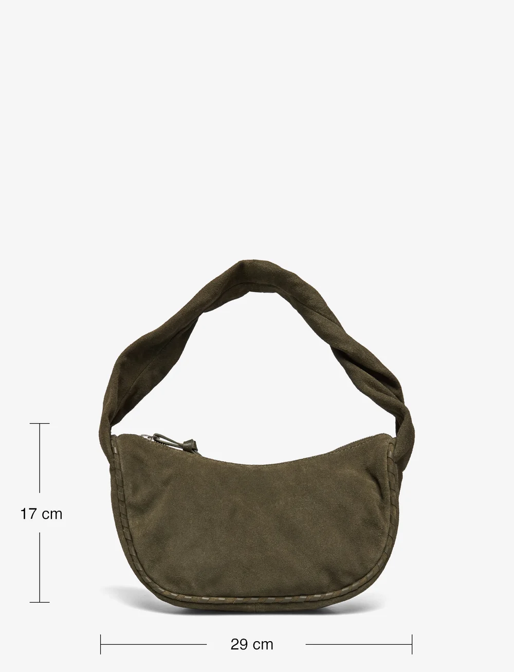 Becksöndergaard - Suede Veg Talia Bag - henkeltaschen - army - 5