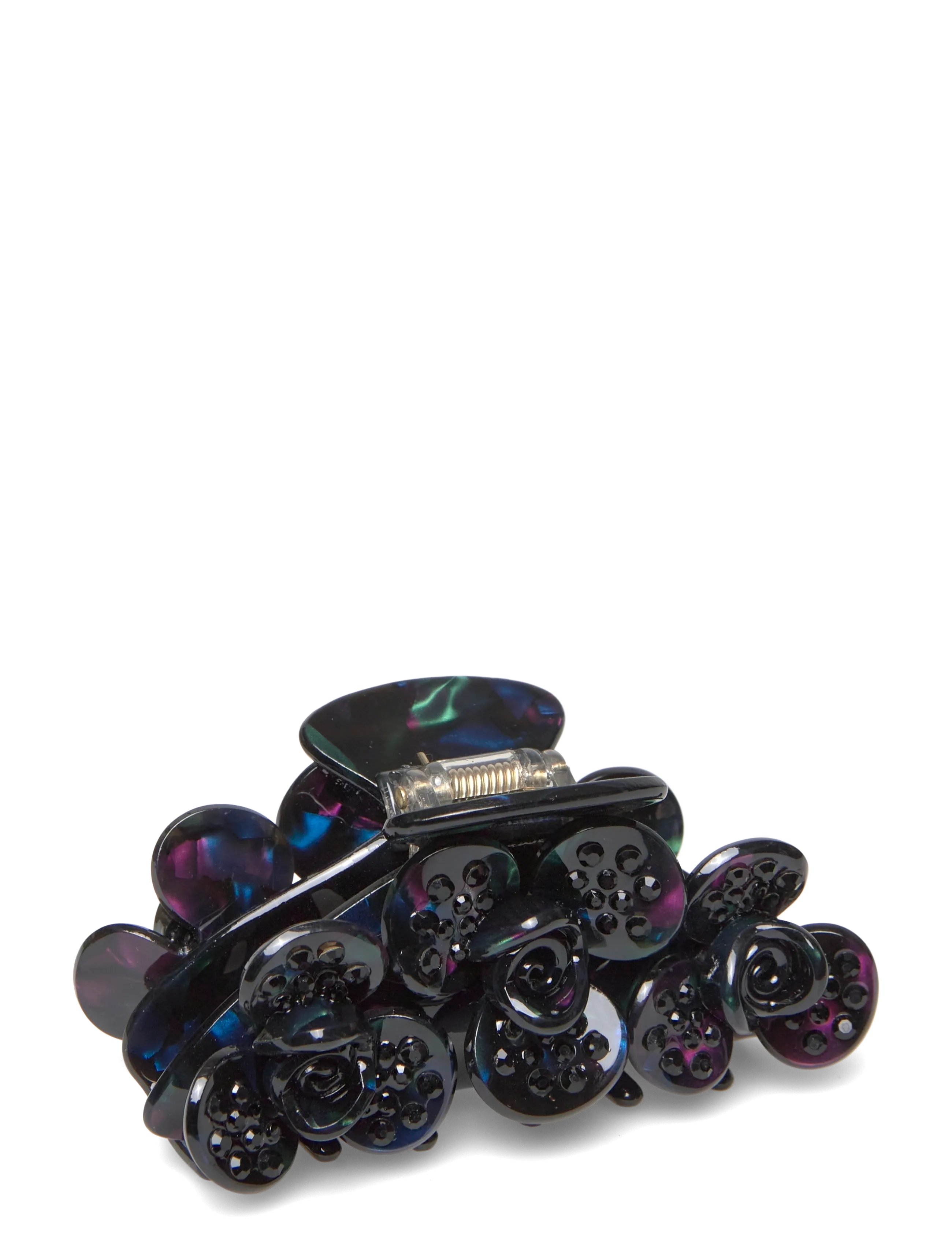 Becksöndergaard Crystal Floom Hair Claw - Becksöndergaard - PLUM PERFECT / black