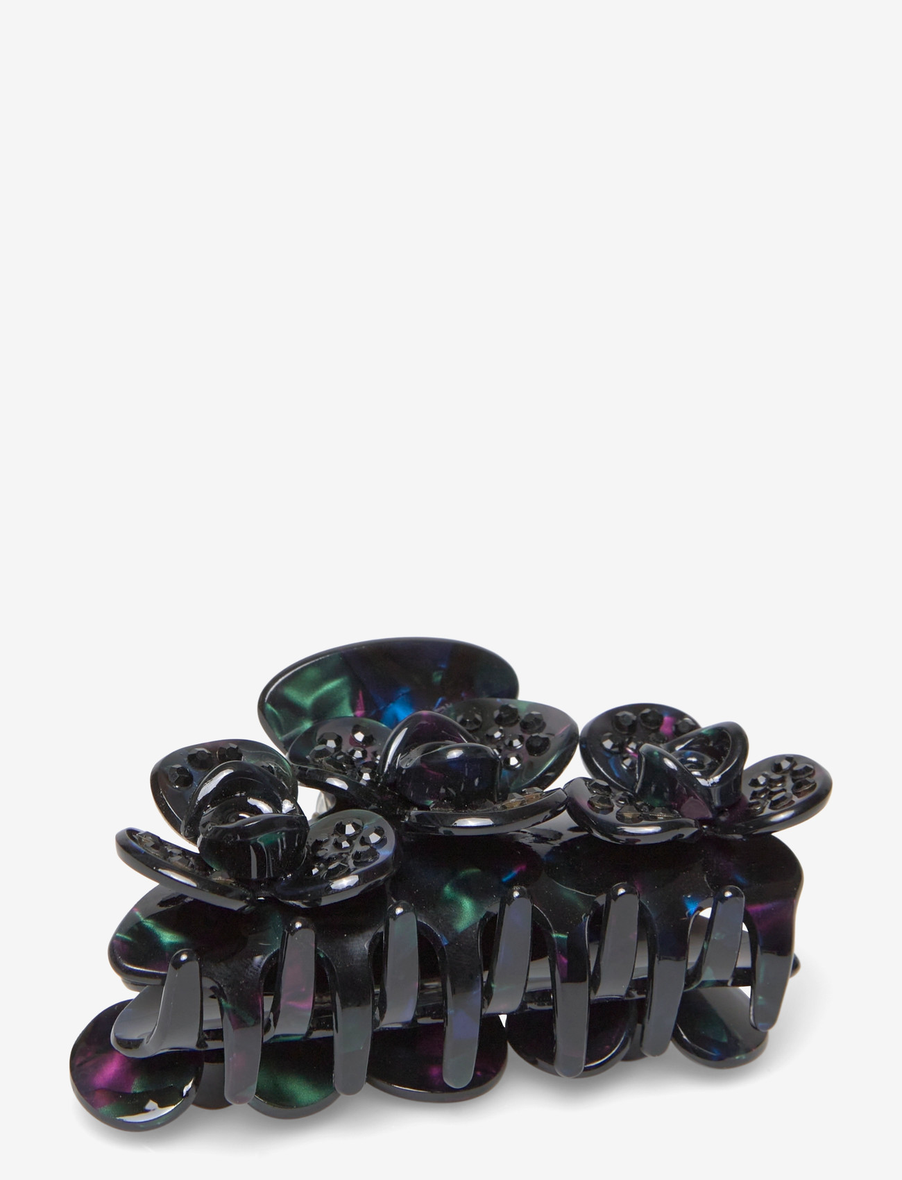 Becksöndergaard - Crystal Floom Hair Claw - juukselõksud - plum perfect - 1