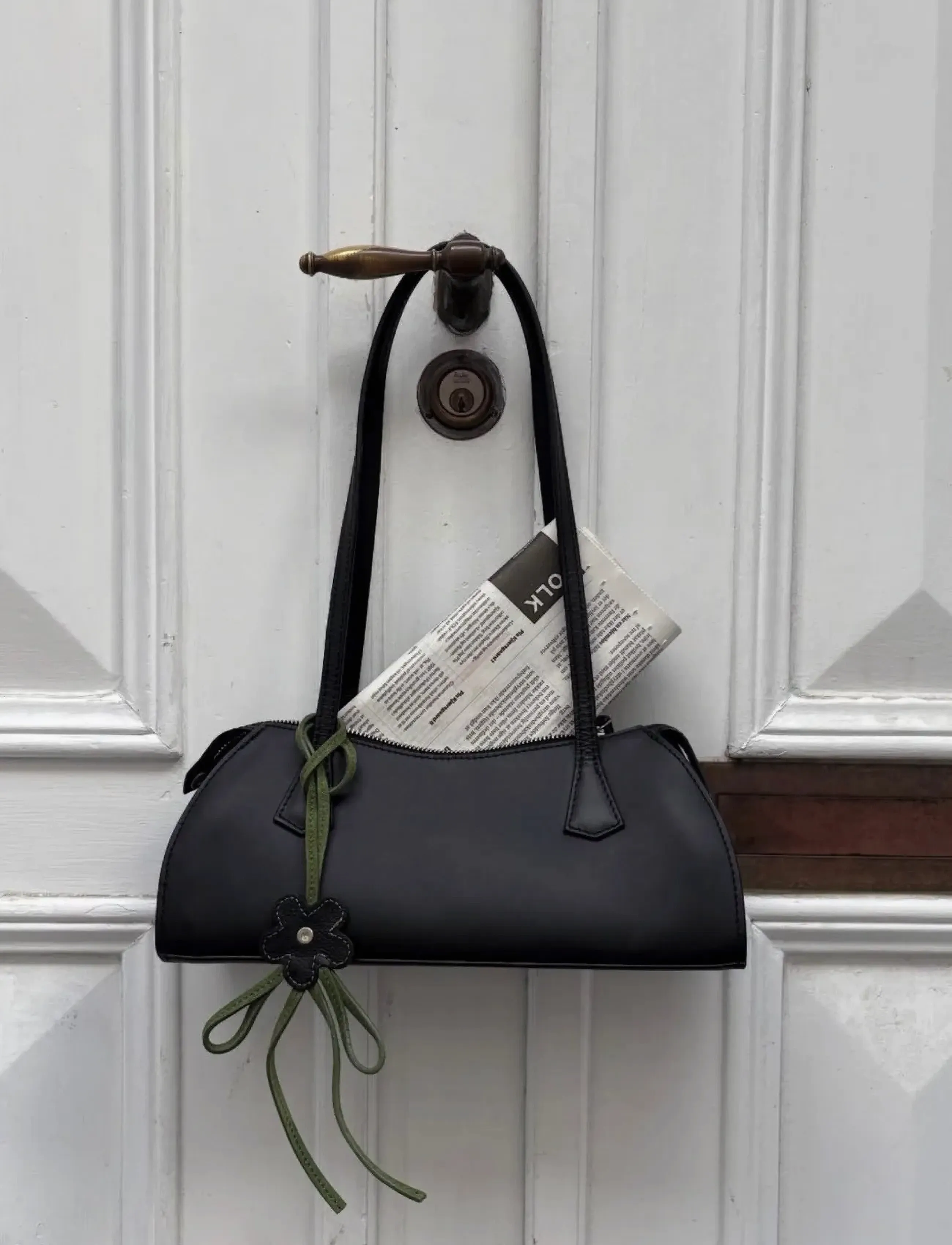 Becksöndergaard Smooth Babette Bag, Kvinder, Baguette Taske, Sort, Str: ONE SIZE