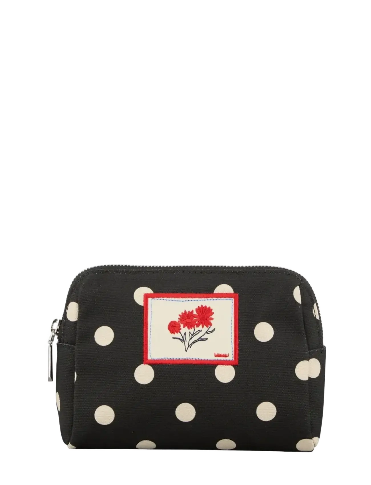 Becksöndergaard Polka Canvas Pouch Bag - Sminkväskor - BLACK / black