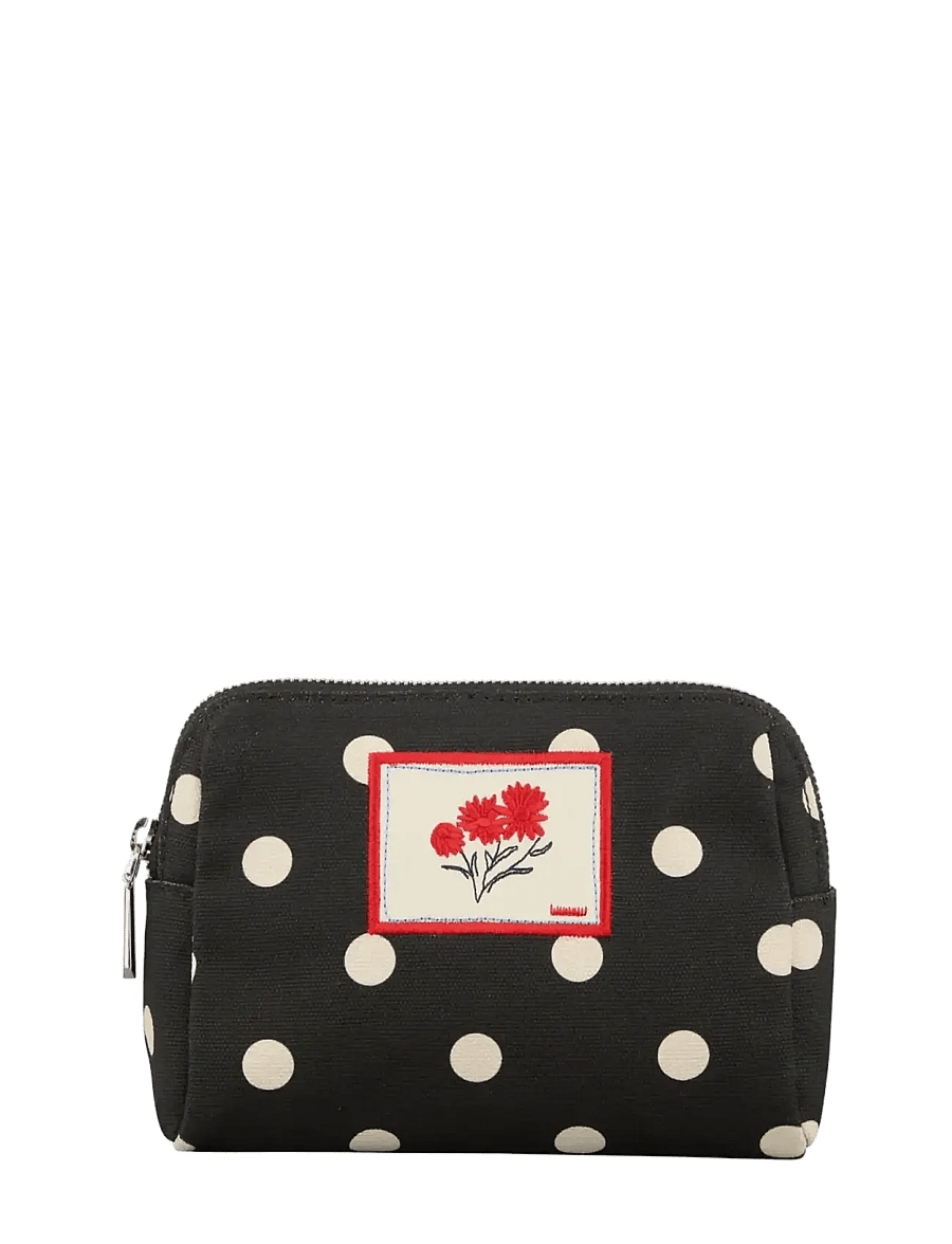 Becksöndergaard - Polka Canvas Pouch Bag - modetrender - black - 0