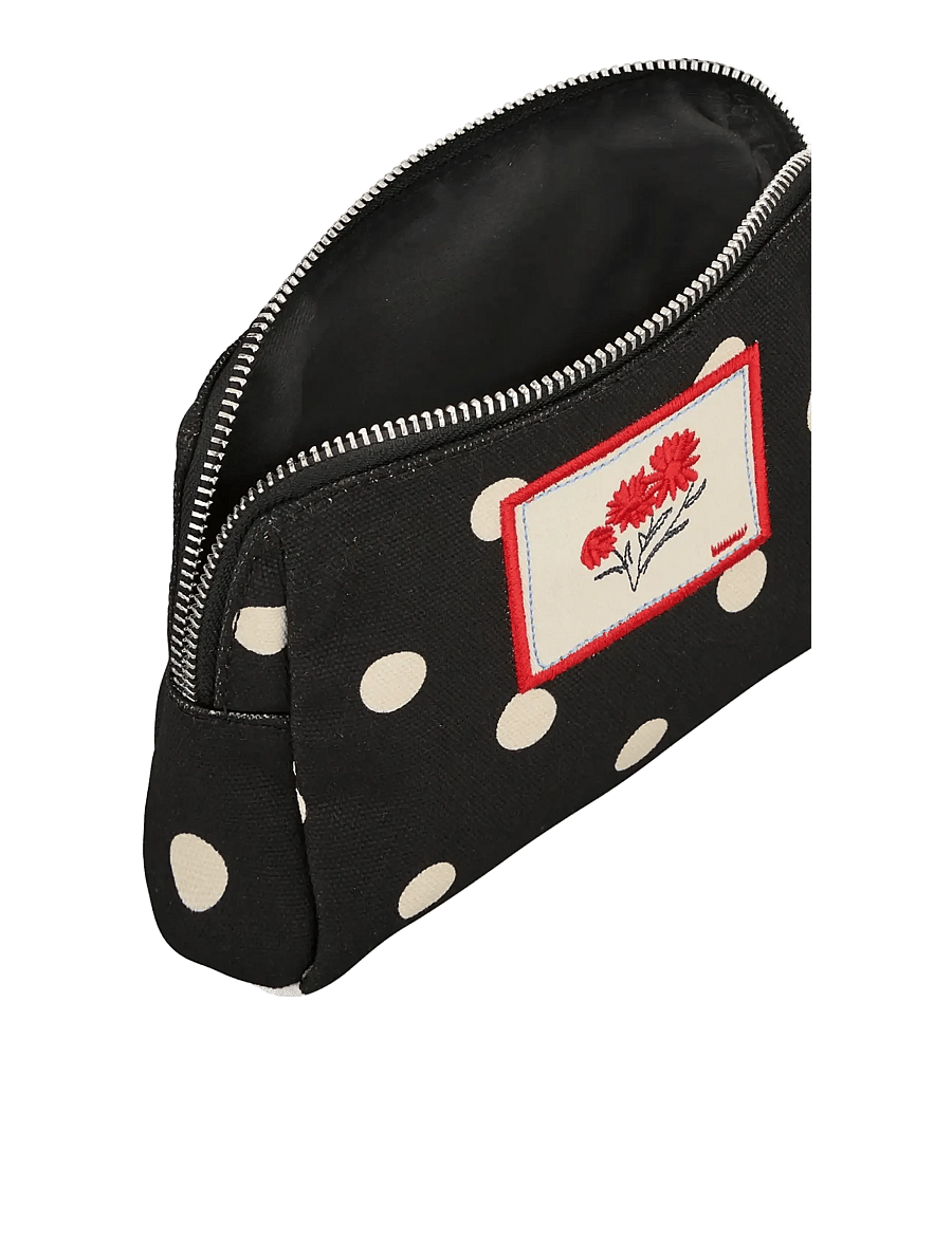 Becksöndergaard - Polka Canvas Pouch Bag - modetrender - black - 1