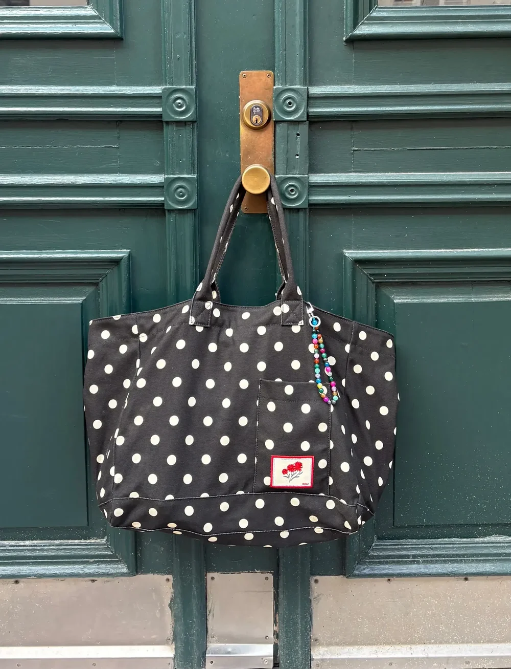 Becksöndergaard - Polka Canvas Camila Bag - totes - black - 0