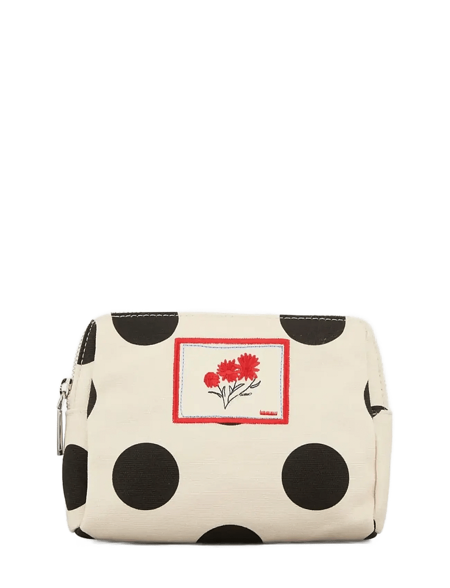 Becksöndergaard - Maxi Polka Canvas Pouch Bag - modetrends - birch white - 0