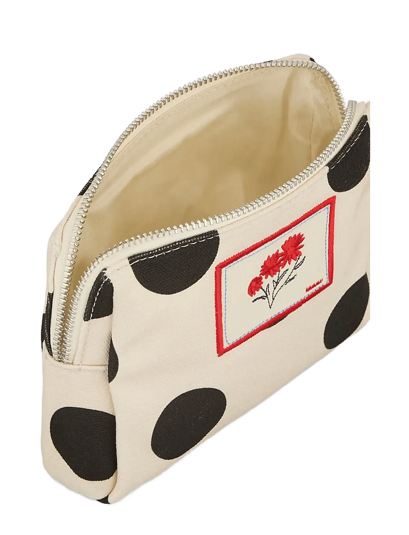 Becksöndergaard - Maxi Polka Canvas Pouch Bag - modetrends - birch white - 1