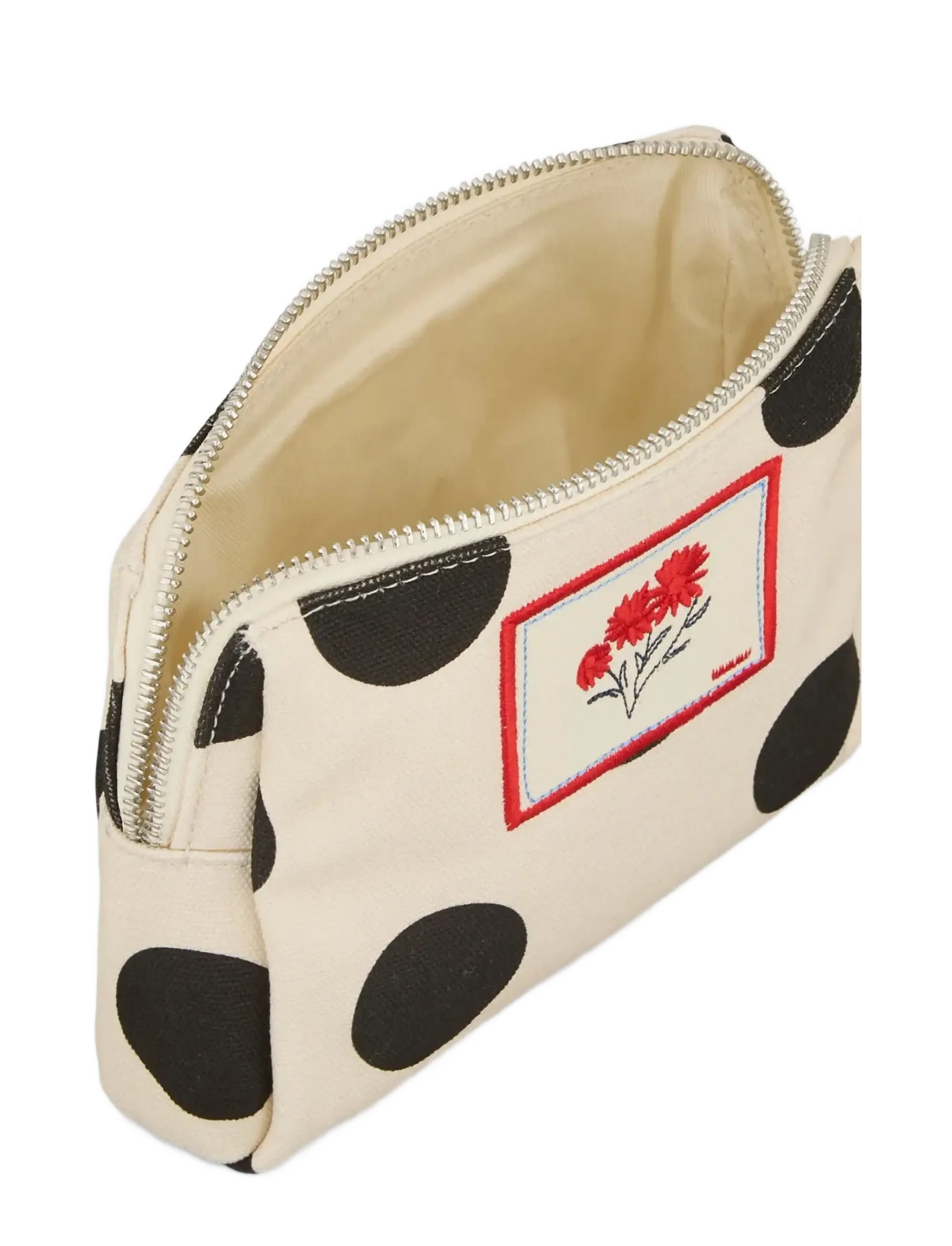 Becksöndergaard - Maxi Polka Canvas Pouch Bag - modetrends - birch white - 1