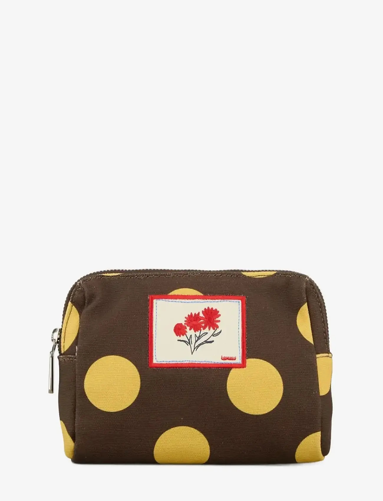 Becksöndergaard - Maxi Polka Canvas Pouch Bag - mode trends - hot fudge brown - 0