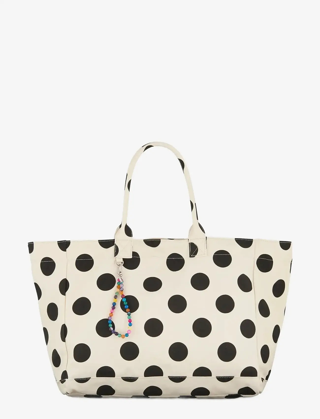 Becksöndergaard - Maxi Polka Canvas Camila Bag - totes - birch white - 0
