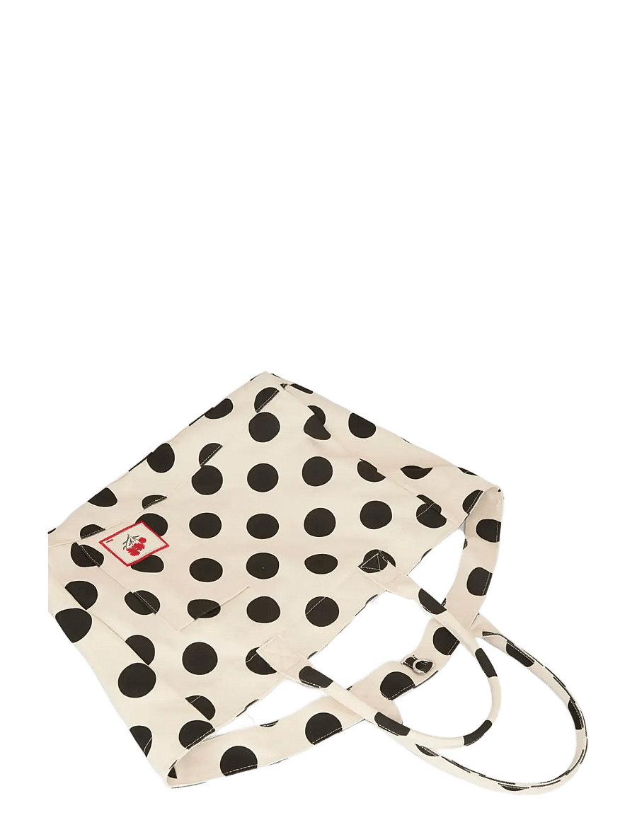 Becksöndergaard - Maxi Polka Canvas Camila Bag - tote bags - birch white - 1