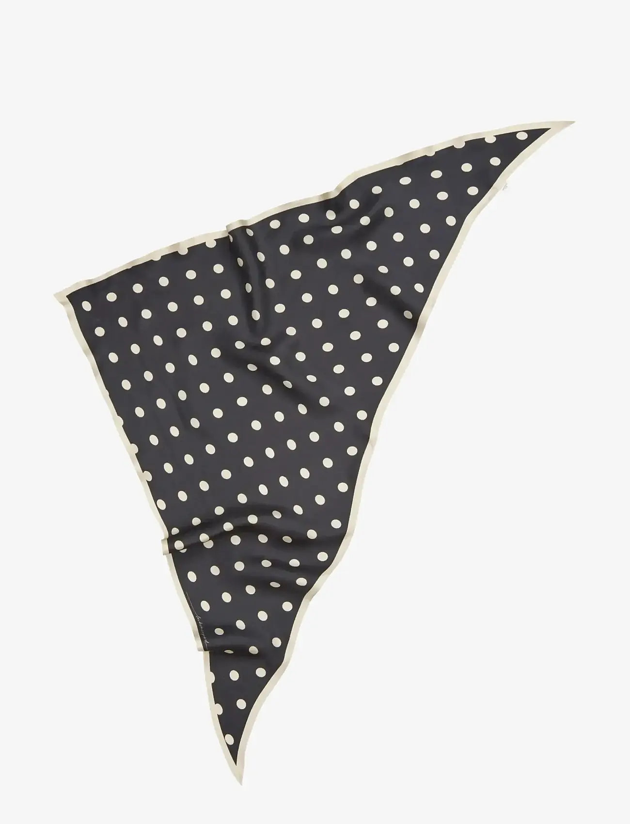Becksöndergaard - Polka Triangle Sia Scarf - tynde tørklæder - black - 1
