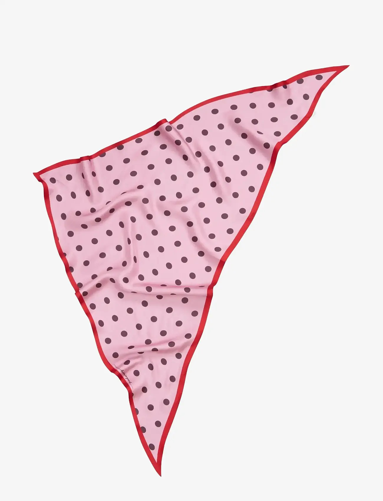 Becksöndergaard - Polka Triangle Sia Scarf - sjalar - pink nectar - 1