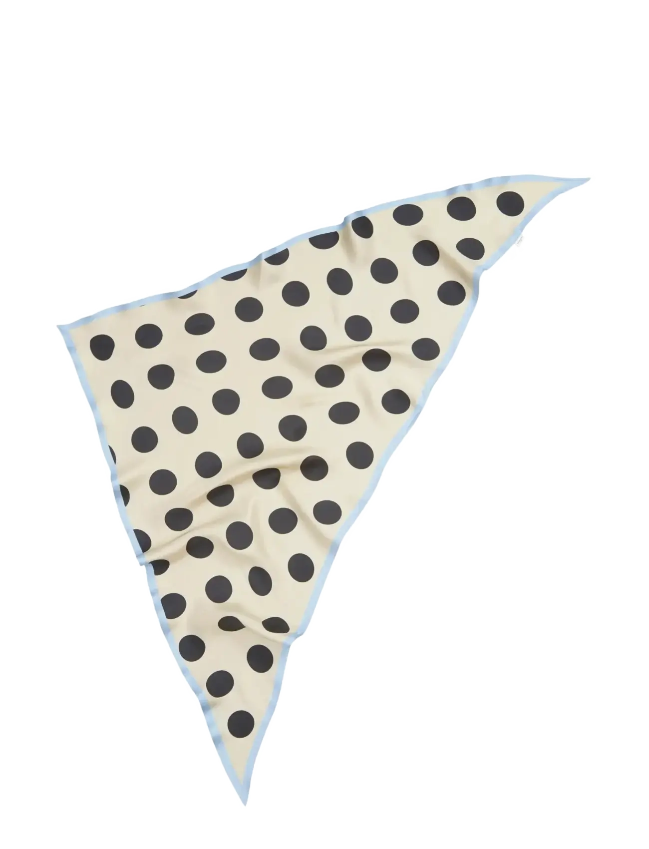 Becksöndergaard Maxi Polka Triangle Sia Scarf - Accessoires - BIRCH WHITE / black