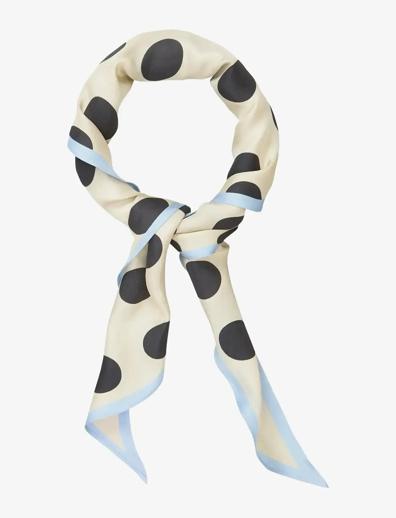 Becksöndergaard - Maxi Polka Triangle Sia Scarf - kevyet huivit - birch white - 2