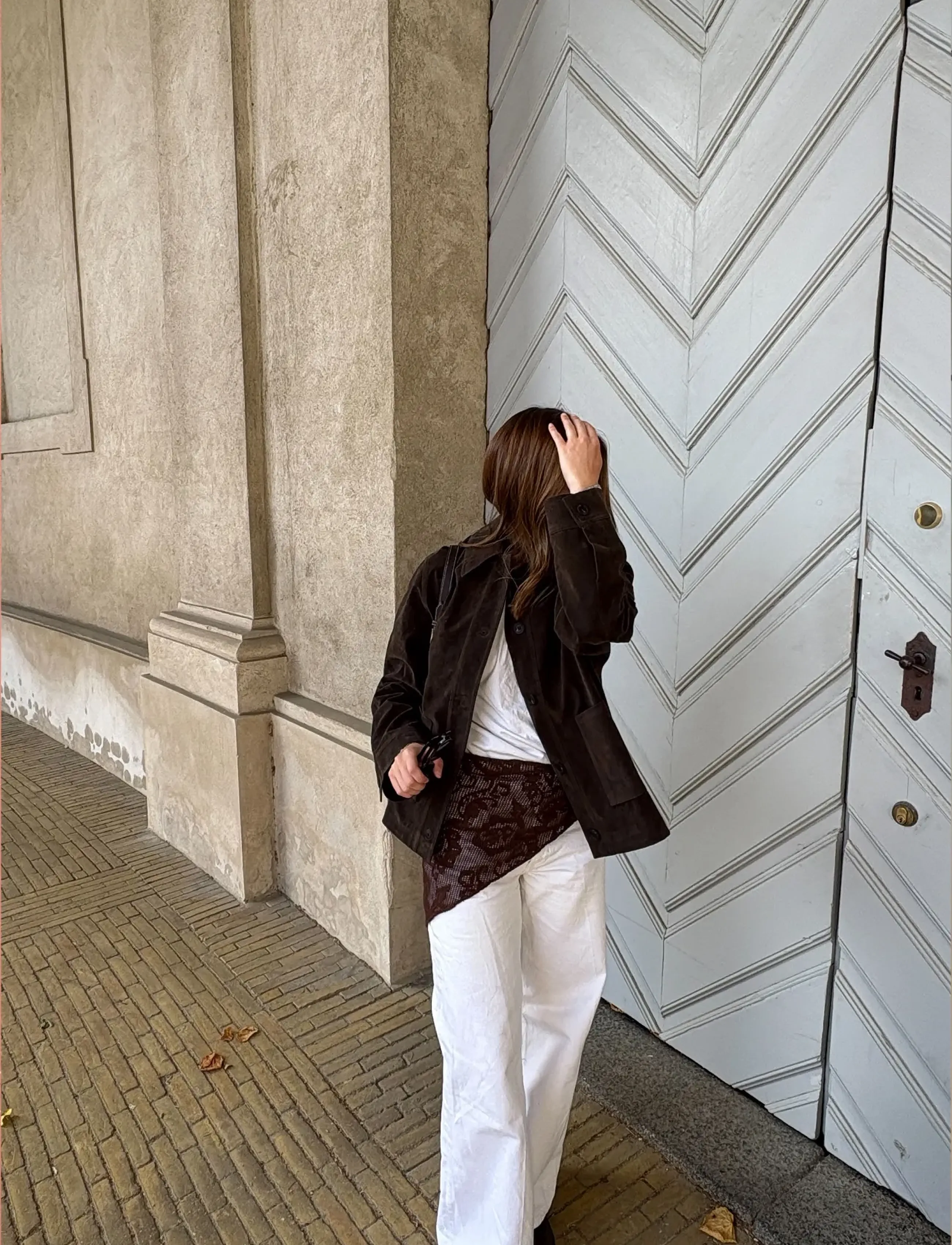 Becksöndergaard Croflora Triangle Scarf - Akcesoria - HOT FUDGE BROWN / brown