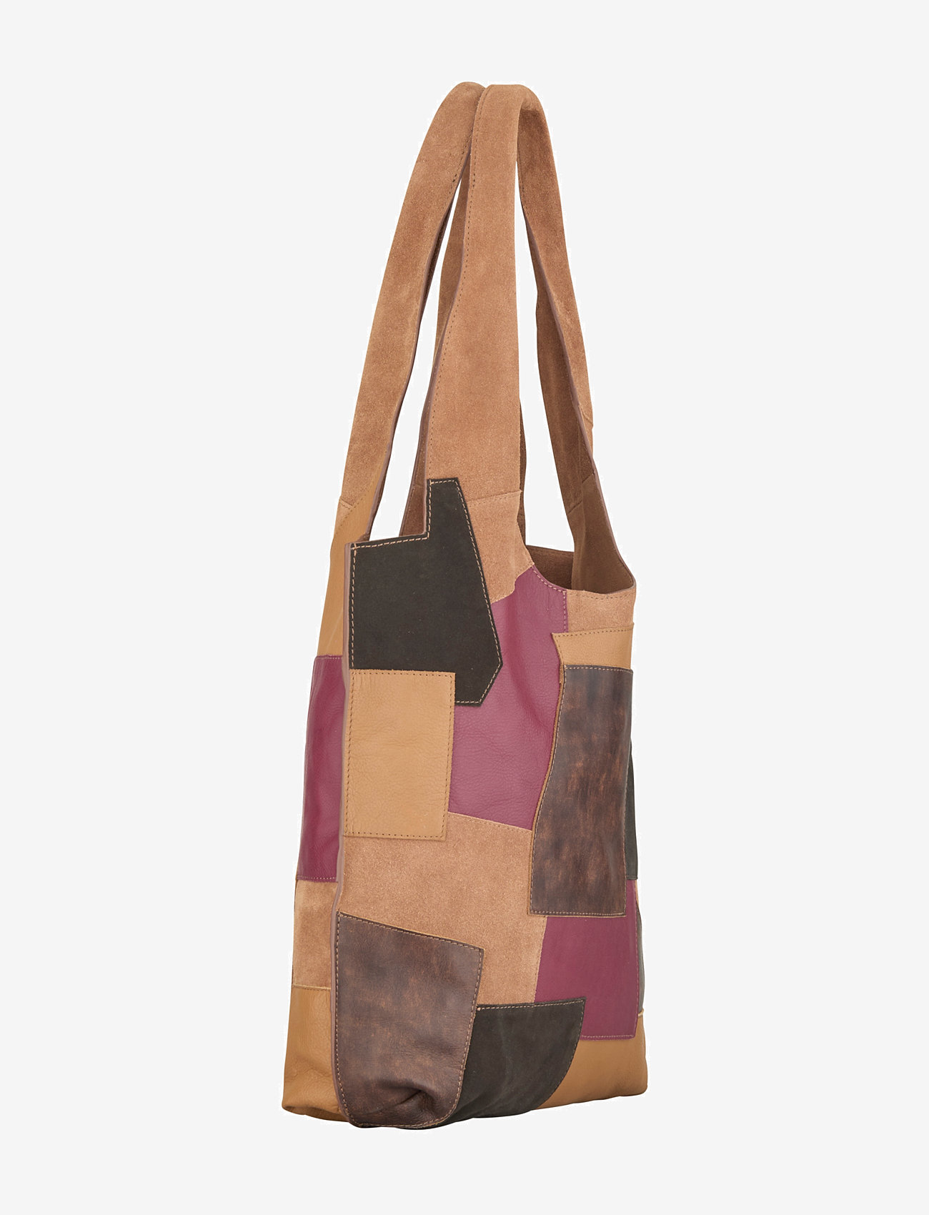 Becksöndergaard - Suede Danita Patch Bag - tote bags - multi col. - 1