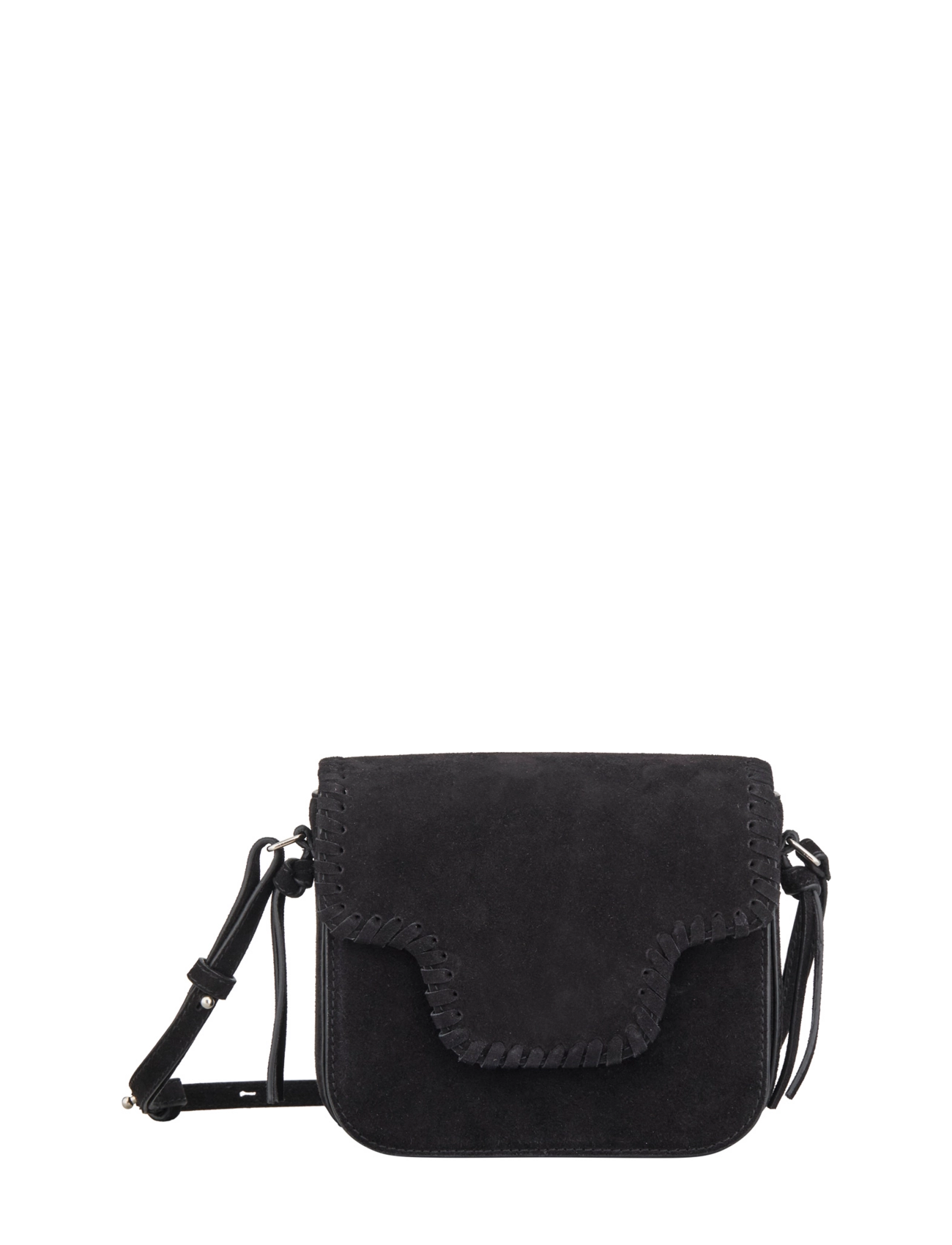 BECKSÖNDERGAARD Wildleder Veg Iris Braid Tasche Schwarz - One Size - Damen