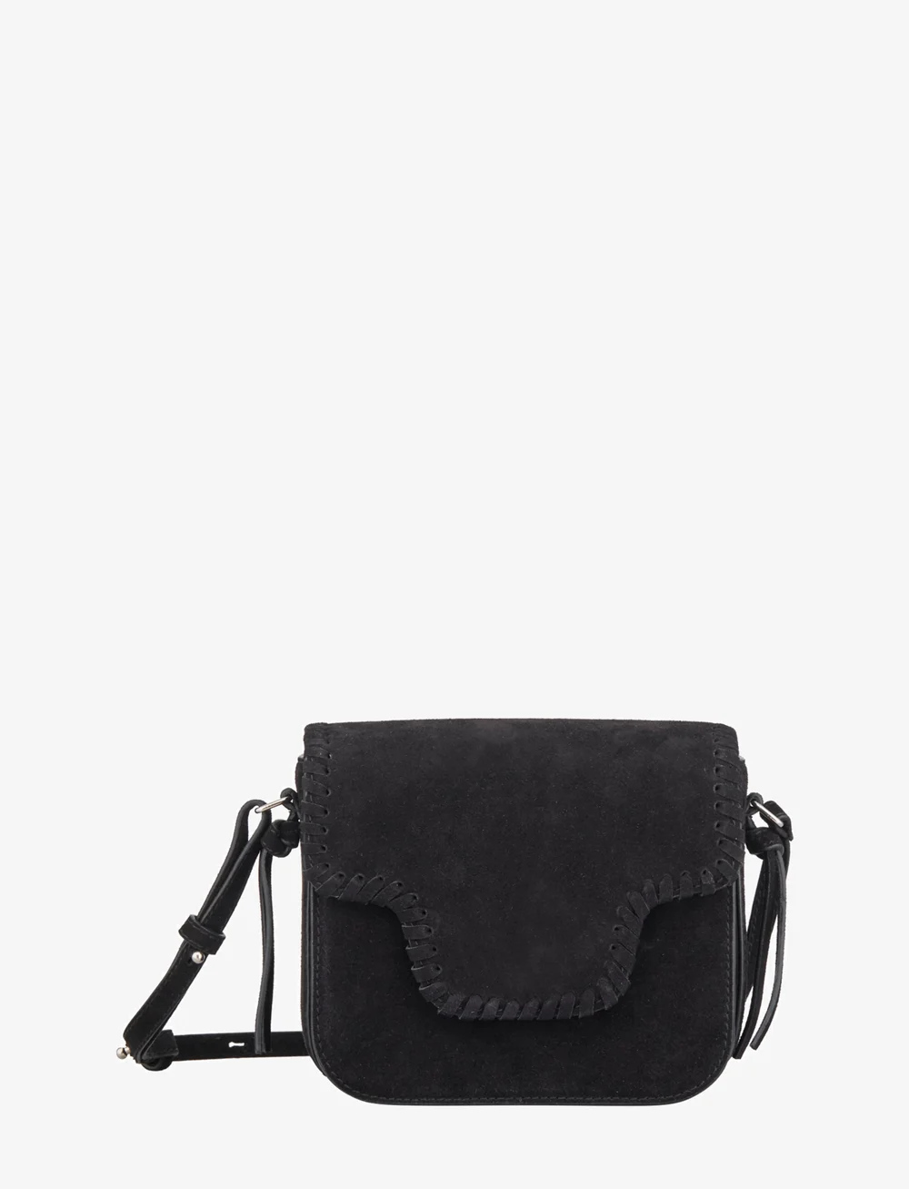 Becksöndergaard - Suede Veg Iris Braid Bag - fashion trends - black - 0