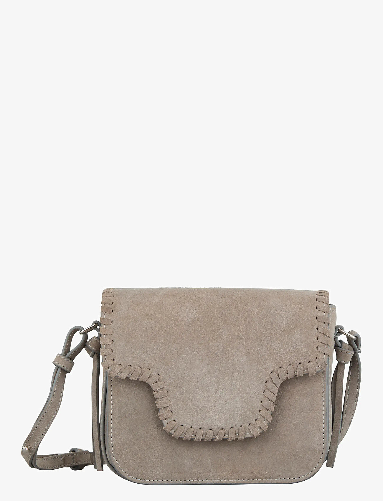 Becksöndergaard - Suede Veg Iris Braid Bag - moetrendid - porpoise gray - 0