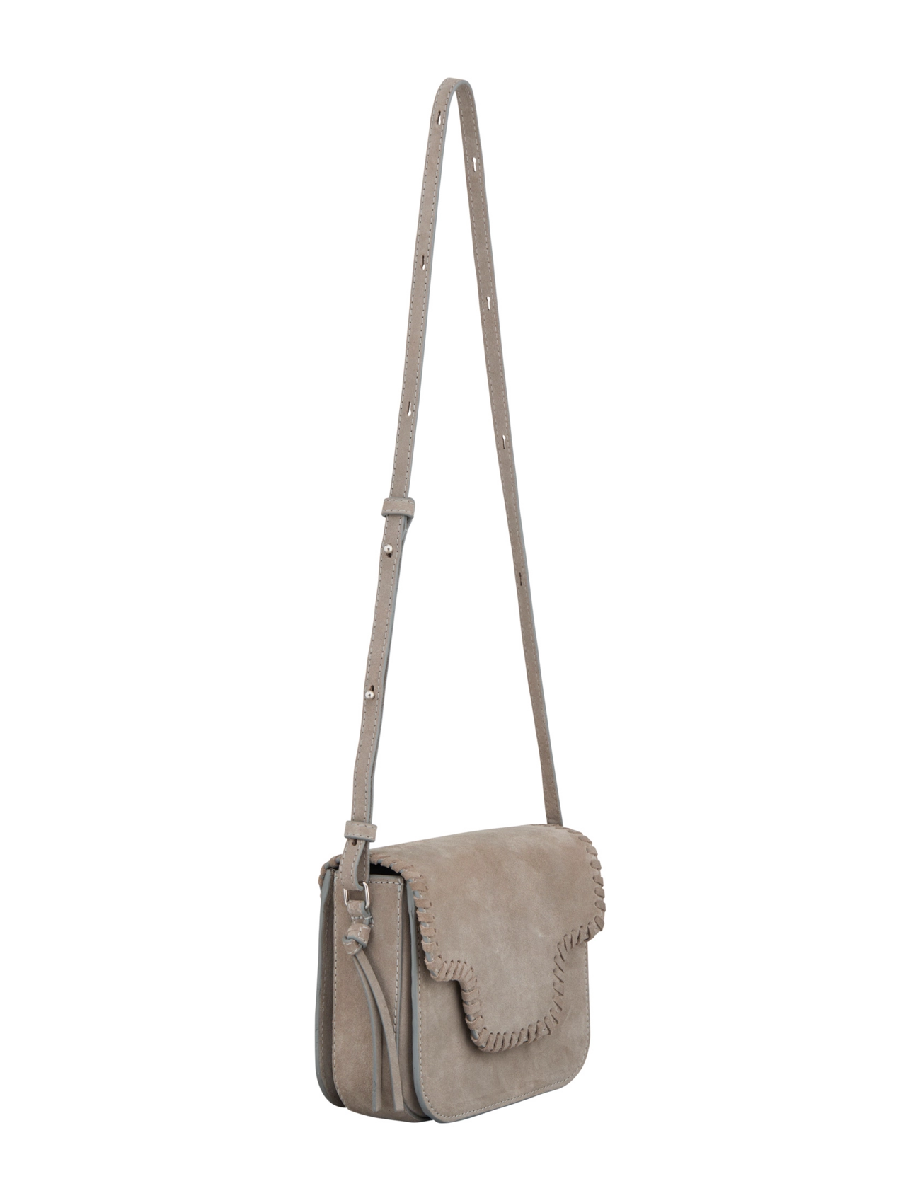 Becksöndergaard - Suede Veg Iris Braid Bag - moetrendid - porpoise gray - 1