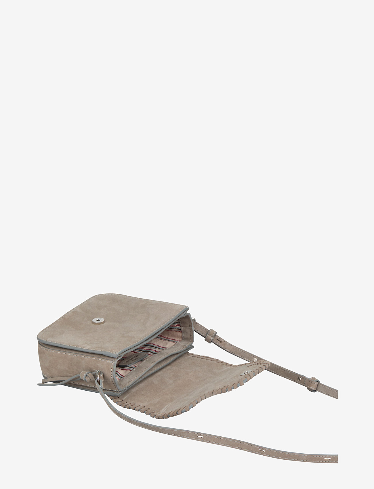 Becksöndergaard - Suede Veg Iris Braid Bag - moetrendid - porpoise gray - 2