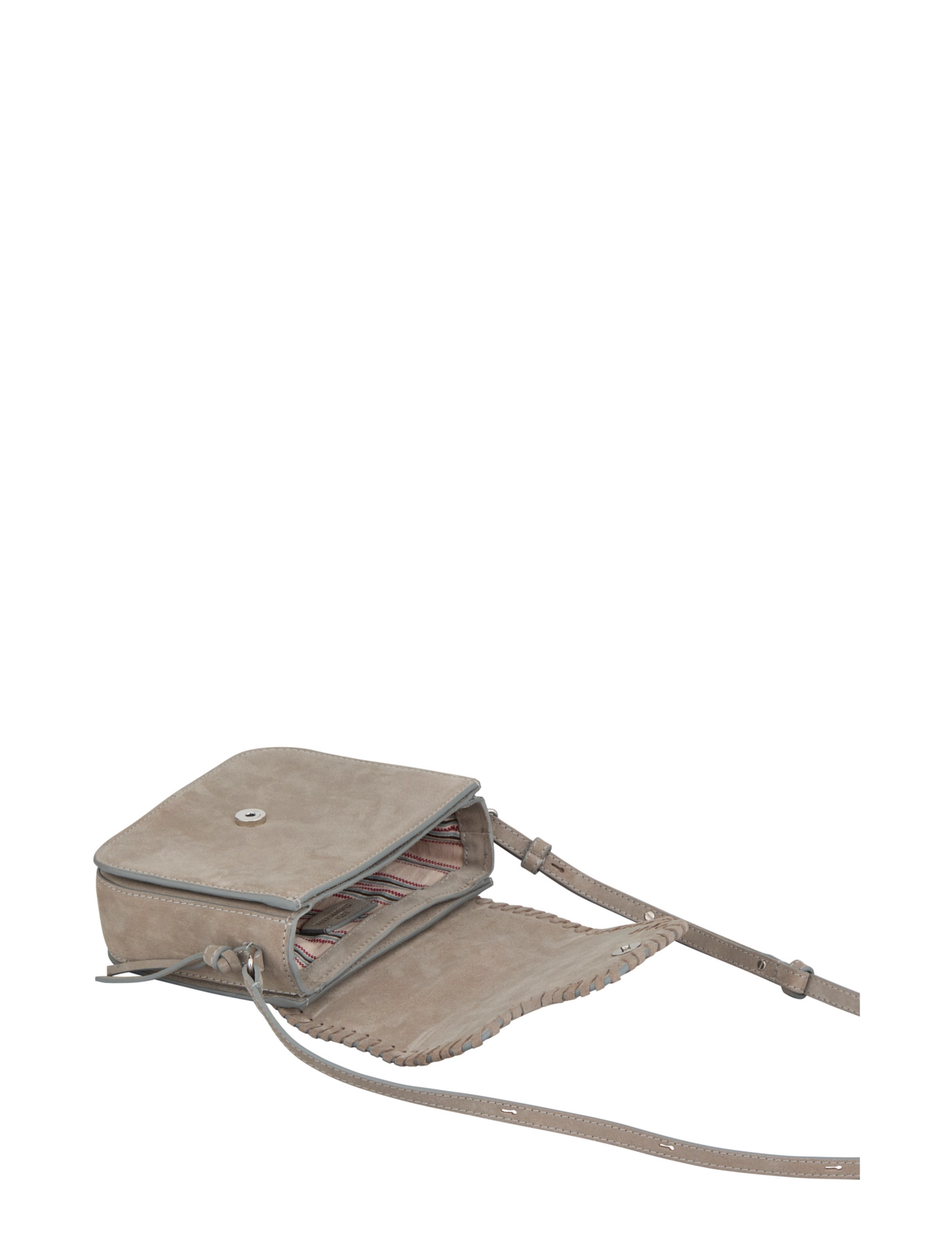 Becksöndergaard - Suede Veg Iris Braid Bag - moetrendid - porpoise gray - 2