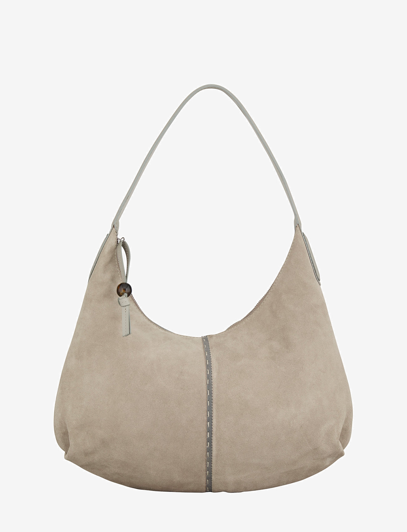 Becksöndergaard - Suede Veg Gema Bag - top handle tasker - porpoise gray - 0