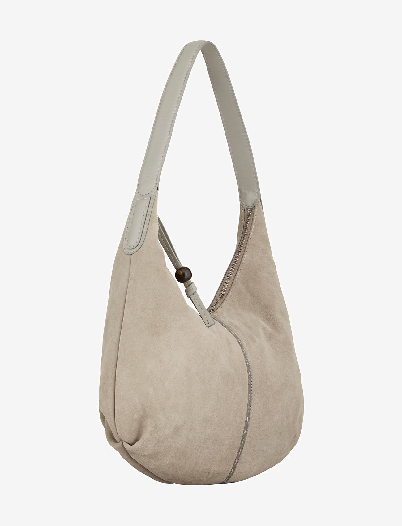 Becksöndergaard - Suede Veg Gema Bag - top handle tasker - porpoise gray - 1